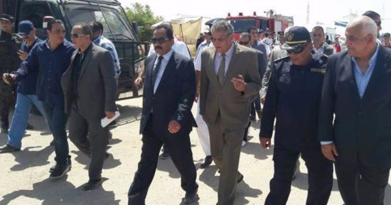 '' النمر '' يتفقد استاد برج العرب ويطمئن على دخول الجماهير