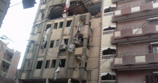 بالصور.. وفاة 2 وإصابة 11 بسبب انفجار أسطوانة بوتاجاز فى الفيوم