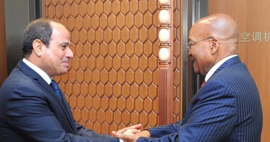 السيسي ورئيس جنوب أفريقيا يؤكدان دعمهما لمشروع طريق "القاهرة-كيب تاون"