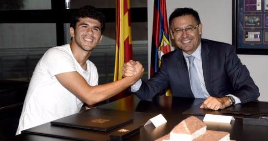 برشلونة يمدد تعاقده مع كارليس ألينيا بشرط جزائى 75 مليون يورو