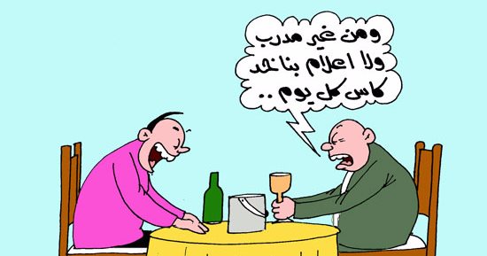 كأس كل يوم من غير مدرب ولا إعلام فى كاريكاتير ساخر لـ"اليوم السابع"