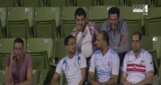 جماهير الزمالك تؤازر شيكابالا فى مباراة الرائد والفيصلى