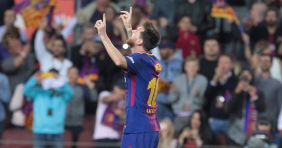 شاهد.. ميسي يضيف هدف برشلونة الثانى أمام إسبانيول بالدوري الإسباني