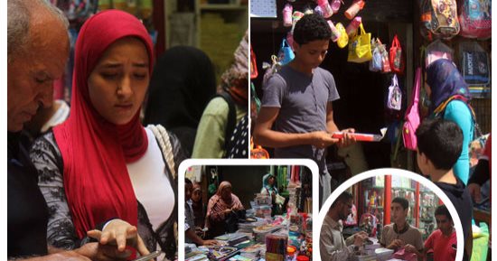 يا أهلا بالدراسة.. الفجالة عاصمة الأدوات المدرسية فى مصر