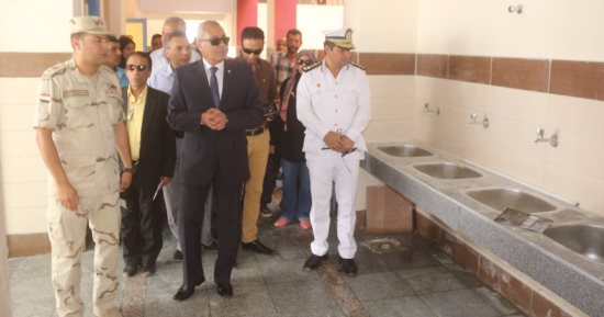 محافظ السويس يتفقد المدرسة المصرية اليابانية 