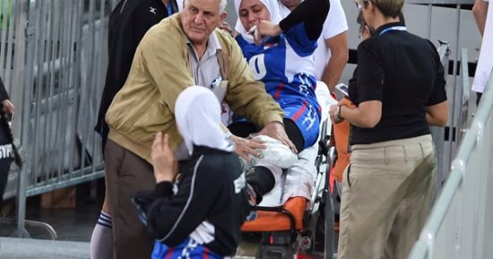 إصابة لاعبة منتخب الطائرة فى مباراة الصين بالمونديال