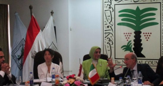 نائب وزير الصحة تعرض على الحكومة الإيطالية أوجه التعاون مع مجلس الطفولة