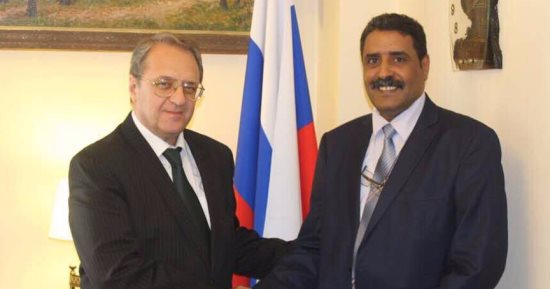 المتحدث العسكرى الليبى يطلع بوجدانوف على جهود الجيش فى حربه ضد الإرهاب