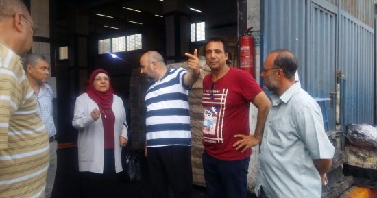 سحر لطفى رئيس مدينة جمصة تتفقد المنطقه الصناعية 