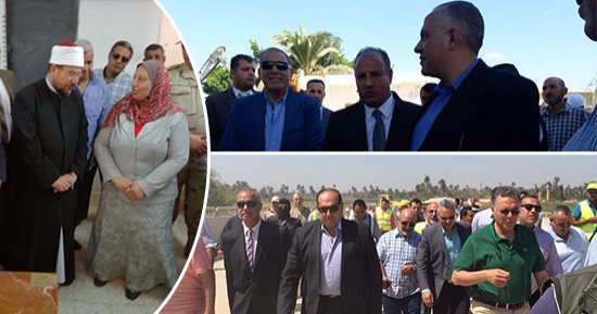 بالصور.. جولات مكوكية لـ7 وزراء بالمحافظات..وزير الرى:حزمة مشروعات لحماية السدود ومواجهة السيول فى الشتاء.. القوى العاملة :سأغير القوانين لكسر الروتين ودفع عجلة التنمية..وزير الأوقاف:227 "إمام مجدد" بالمديريات