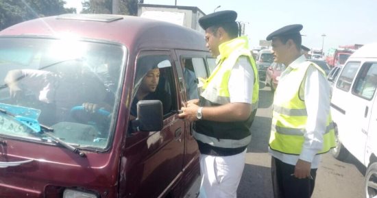 تحرير 538 مخالفة فى حملة مرورية مكبرة بالمنوفية
