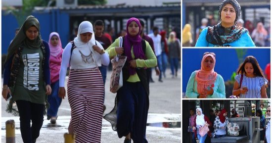 فى أول يوم جامعة..الحجاب والتربون يسيطران والكارينا تحت الأوف شولدر أسياد الموقف