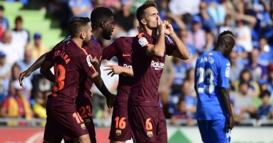 ملخص وأهداف مباراة برشلونة وخيتافى فى الدوري الإسباني