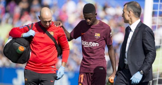 برشلونة يربح 10 ملايين يورو من إصابة ديمبلى