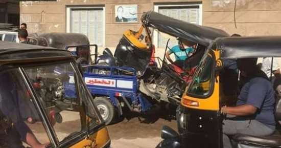 شكوى من تكرار الحوادث فى "طما" بسوهاج بسبب قيادة سائقى الـ"توك توك" بسرعة