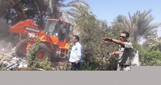 إزالة 13 حالة تعد على الأرض الزراعية بمركز العدوة بالمنيا