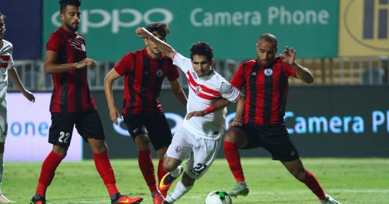 الزمالك يتقدم بـ"ثلاثية" على الداخلية فى شوط أول ودى