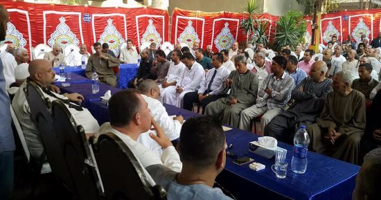 إنهاء خصومة ثأرية بين عائلتى بيدق وجلال بعزبة أبو المعاطى بشبين القناطر 