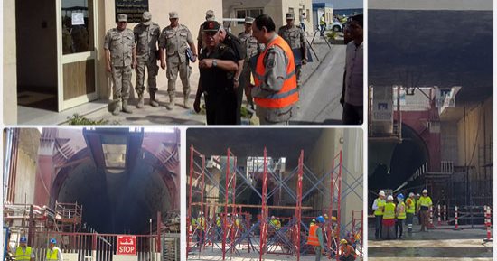 "اليوم السابع" فى مشروع أنفاق قناة السويس