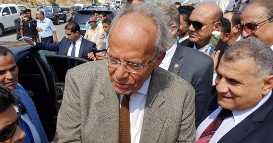 وزير التنمية المحلية يغادر البحيرة بعد الانتهاء من احتفالات العيد القومى 
