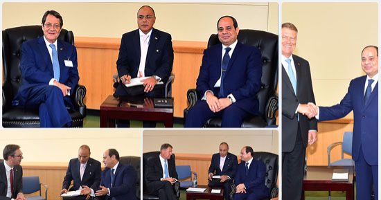 نشاط مكثف ومثمر للرئيس فى نيويورك