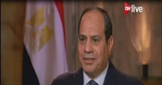 السيسى: أمريكا دولة عظمى ونعمل معها لتحديد الجماعات الإرهابية