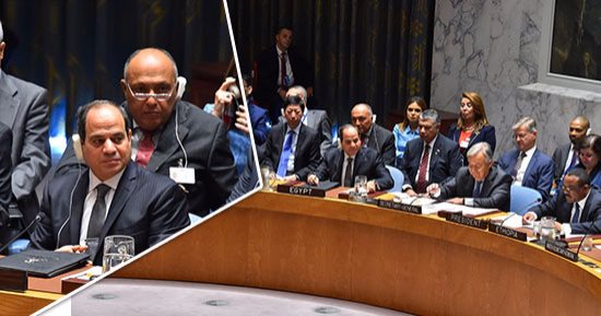 السيسي بقمة مجلس الأمن: حفظ السلام ليس بديلا عن جهود الدبلوماسية.. لا يجب أن يكون دور الأمم المتحدة بديلا للحكومات أو مؤسسات الدول المستضيفة.. ويدعو لعدم فرض أنماط أو قوالب أو نظم سياسية معينة على دول النزاعات