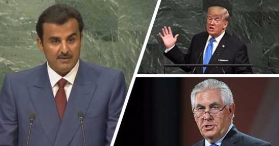 "تميم ورقصة الوداع فى الأمم المتحدة".. أمير قطر أصبح منبوذا عالميا بعد اللقاء البارد مع ترامب.. والرباعى العربى متمسك بالمطالب الـ13.. ومراقبون يتوقعون رحيل الأمير خلال عام وعبدالله آل ثان أقرب المشحين لخلافته 