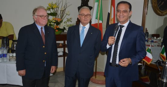 طارق علام يستضيف السفير الإيطالى بمصر بعد استئناف عمله فى "هو ده"