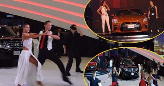بالفيديو.. عروض راقصة فى معرض "أتوماك فورميلا" أمام أحدث سيارات "نيسان"