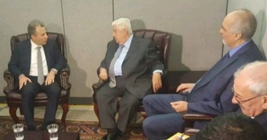 لأول مرة.. وزير الخارجية اللبنانى يجتمع مع وليد المعلم فى نيويورك