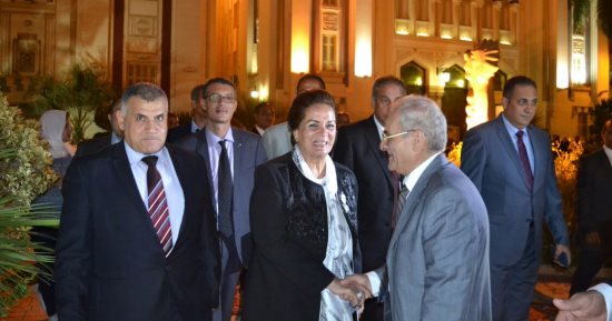 بالصور..نادية عبده تحتفل بالعيد القومى لمحافظة البحيرة فى دار أوبرا دمنهور