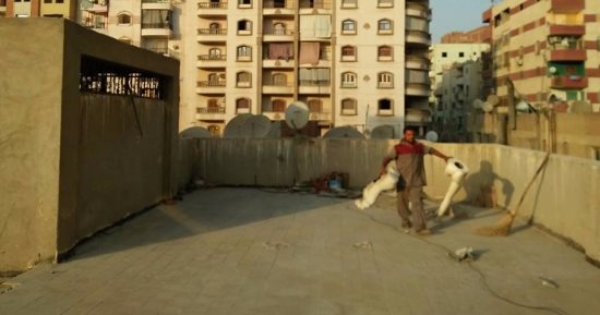 حملات لتنظيف أسطح المنازل فى السلام والمرج