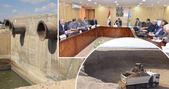 بالصور ..حتى لاتتكر مأساة رأس غارب.. المحافظات تنتفض لمواجهة أزمة السيول والأمطار .. إنشاء 10 سدود و7 بحيرات وتركيب 5 أجهزة رصد بالبحر الأحمر والإسكندرية.. تهيئة الترع والمصارف وتطوير محطات الرفع لاستيعابها