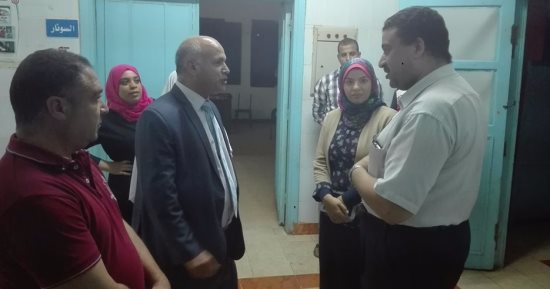 وكيل "صحة بنى سويف" يتفقد مستشفى الحميات