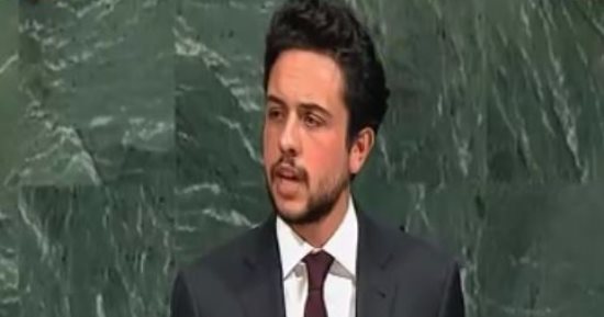 ولى العهد الأردنى: شاركنا فى الحرب على الإرهاب لتصحيح صورة الإسلام 