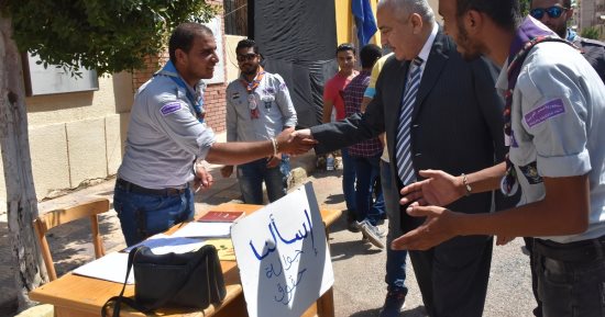 رئيس جامعة السادات يستقبل الطلاب الجدد بكلية الحقوق