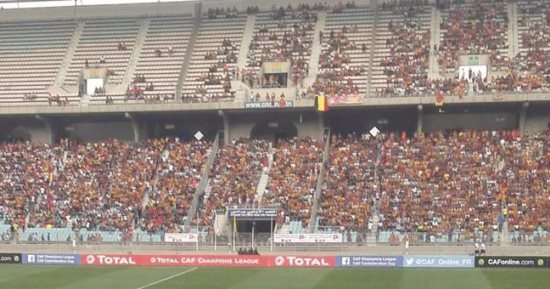 شاهد.. جماهير الترجى تحتشد فى ملعب رادس قبل مواجهة الأهلى