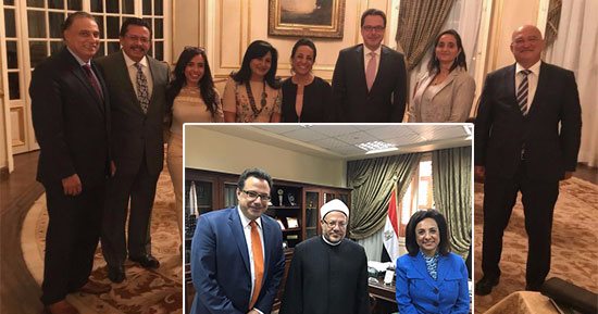 مصر تسير على الطريق الصحيح.. رحلة باحث أمريكى فى أرض المحروسة.. ساشا توبريتش يلتقى المفتى والبابا تواضروس ويؤكد: الإرهاب لم ينل من وحدة المصريين.. داليا يوسف: تواصلنا مع مراكز الفكر لتأثيرها فى القرار خارجيا
