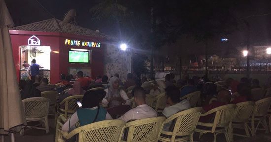 أعضاء الأهلى يتابعون مواجهة الترجى فى مقر الجزيرة