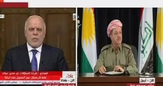 العبادى يدعو لإدارة مشتركة للمناطق الكردية المتنازع عليها تحت قيادة بغداد 