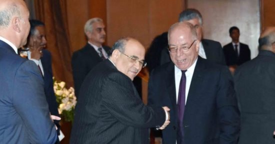 عدلى منصور ومحلب وزير الثقافة يشهدون تسليم جائزة هيكل للصحافة العربية