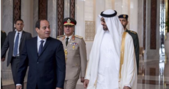 بالفيديو.. لحظة استقبال محمد بن زايد للرئيس السيسي لدى وصوله أبو ظبى