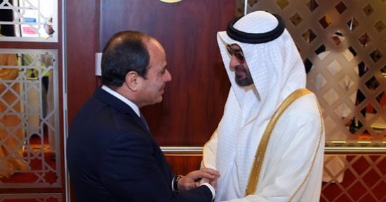 بالصور.. الرئيس السيسي يشيد بدور الإمارات فى تعزيز العمل العربى المشترك