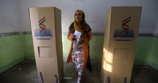 بالصور.. بدء التصويت فى الاستفتاء على استقلال إقليم كردستان العراق