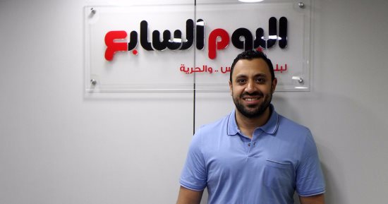 بالصور.. "أبو السعود"  مرشح نادى الصيد يزور "اليوم السابع"