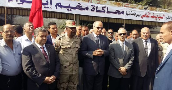 إجراء تجربة مواجهة أزمة انهيار المنازل فى القليوبية على أرض جامعة بنها