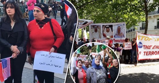 بنات العرب يفضحن جرائم تميم بن حمد من قلب نيويورك.. "نساء ضد قطر" تفتح النار على تنظيم الحمدين.. وتؤكد: موزة وراء انتهاك أعراض السيدات فى سوريا والعراق .. وحقوقية بحرينية: الدوحة تطبق أجندة إيرانية
