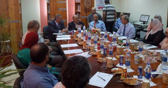 عميد الكبد القومى بالمنوفية يترأس اجتماع مديرى المكتبات بكليات ومعاهد الجامعة