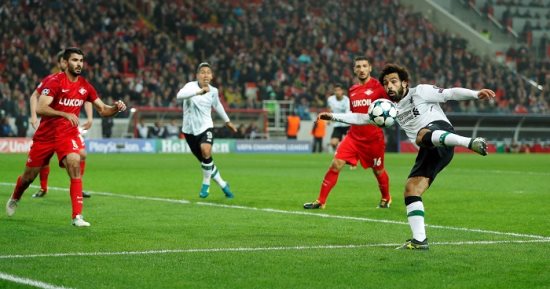 شاهد.. ملخص لمسات محمد صلاح أمام سبارتاك موسكو فى دورى الأبطال
